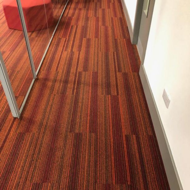 red brown carpet