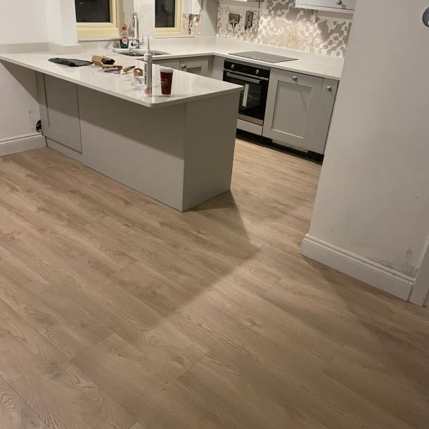 laminate floor in kitchen fitted in Dublin 4
